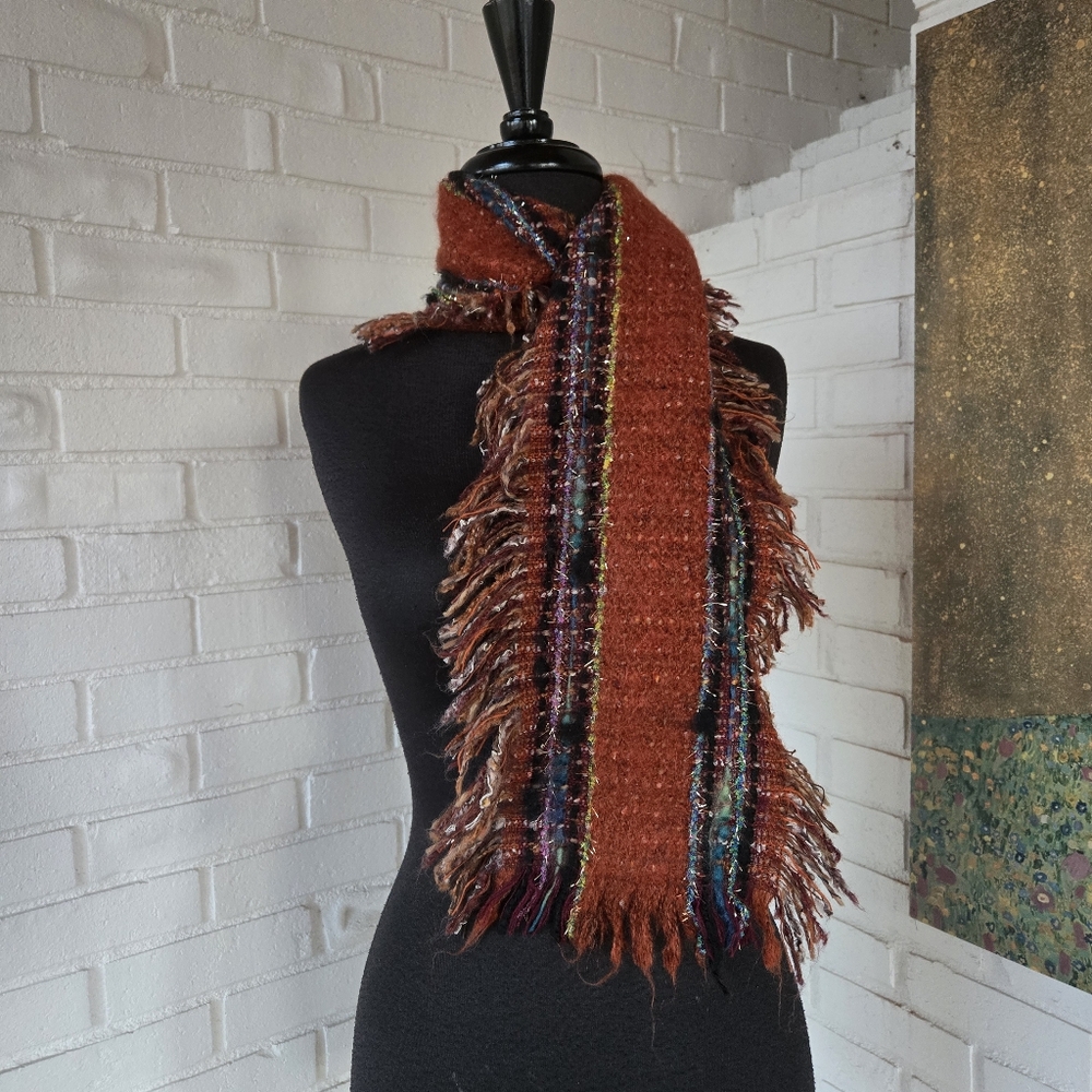 vtg Nordstrom wool mohair blend winter scarf